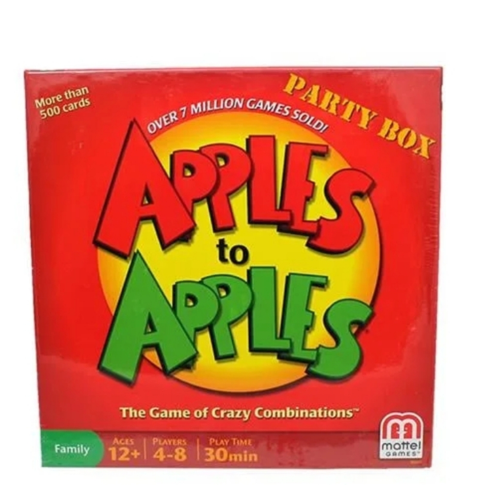 Mattel Apples to Apples Party Box Game - Red and Green